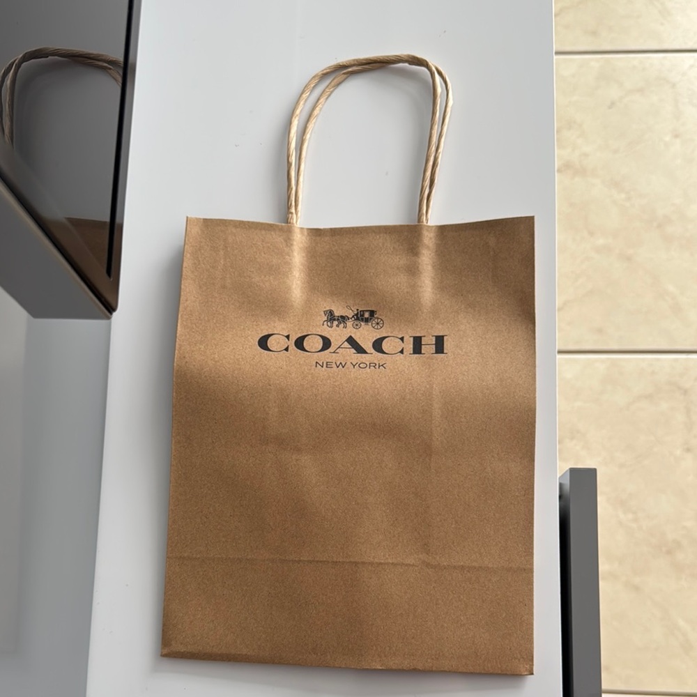 Coach Tan Shopping Bag